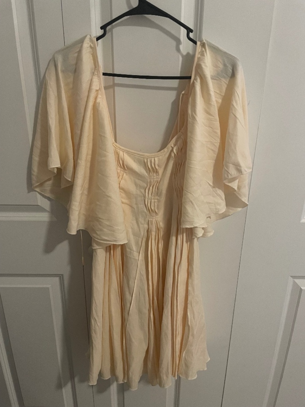 Butter yellow baby doll dress
